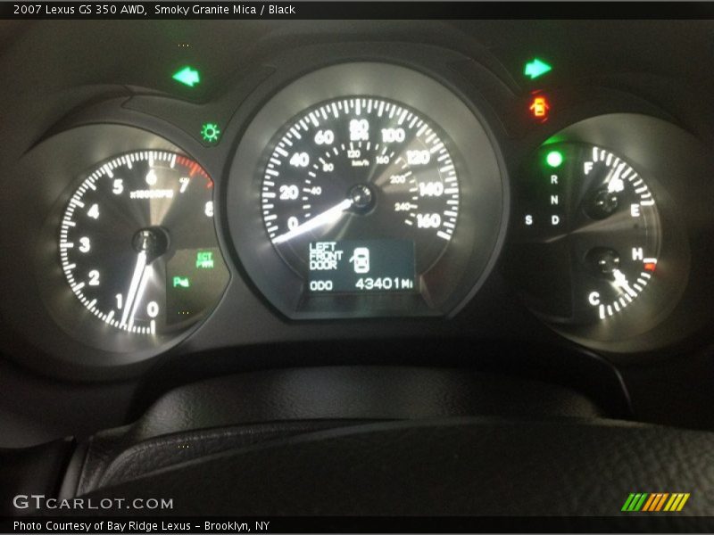 Smoky Granite Mica / Black 2007 Lexus GS 350 AWD