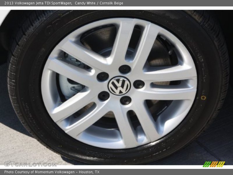 Candy White / Cornsilk Beige 2013 Volkswagen Jetta TDI SportWagen