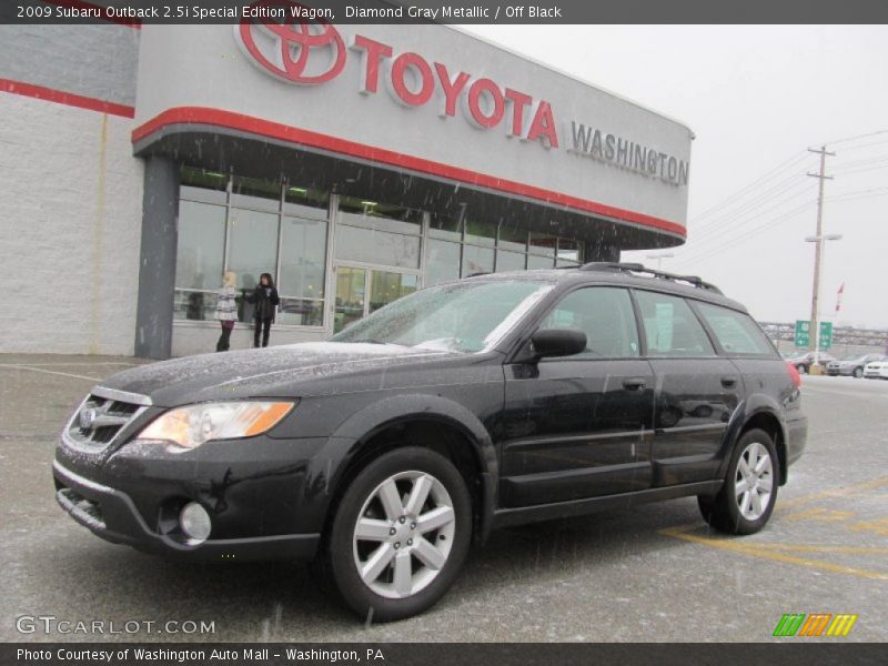 Diamond Gray Metallic / Off Black 2009 Subaru Outback 2.5i Special Edition Wagon