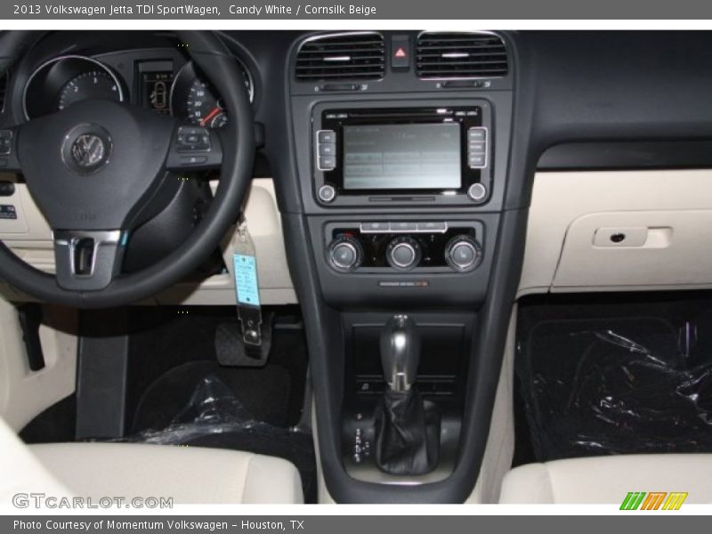 Candy White / Cornsilk Beige 2013 Volkswagen Jetta TDI SportWagen