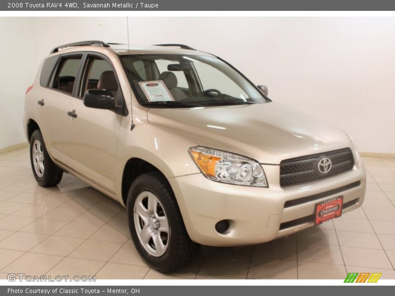 Savannah Metallic / Taupe 2008 Toyota RAV4 4WD