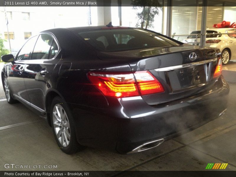 Smoky Granite Mica / Black 2011 Lexus LS 460 AWD