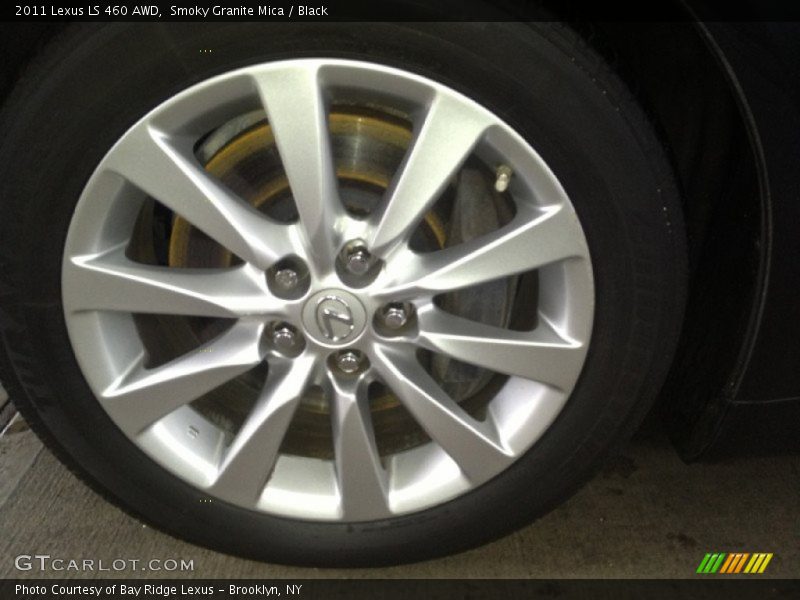 Smoky Granite Mica / Black 2011 Lexus LS 460 AWD