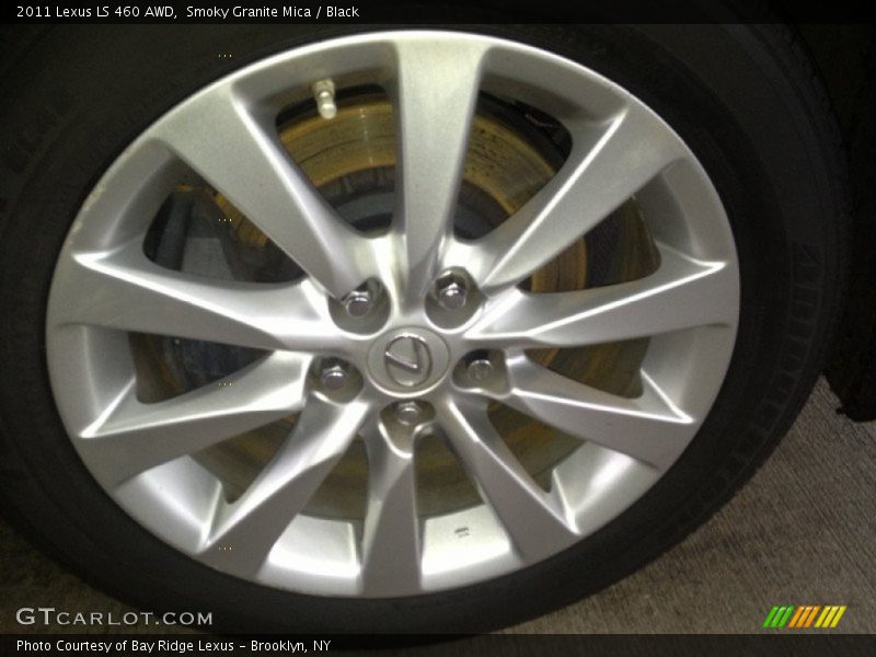 Smoky Granite Mica / Black 2011 Lexus LS 460 AWD