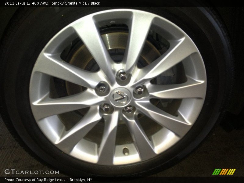 Smoky Granite Mica / Black 2011 Lexus LS 460 AWD