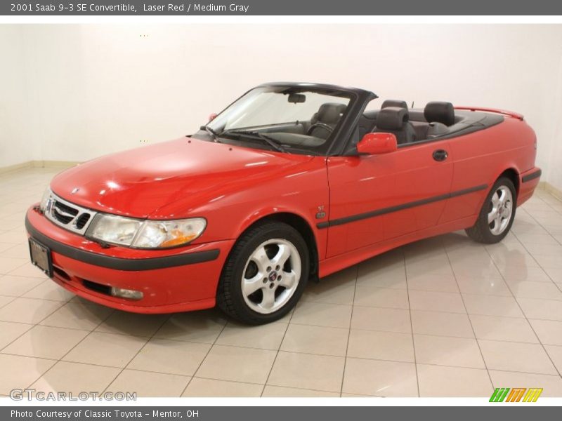 Laser Red / Medium Gray 2001 Saab 9-3 SE Convertible