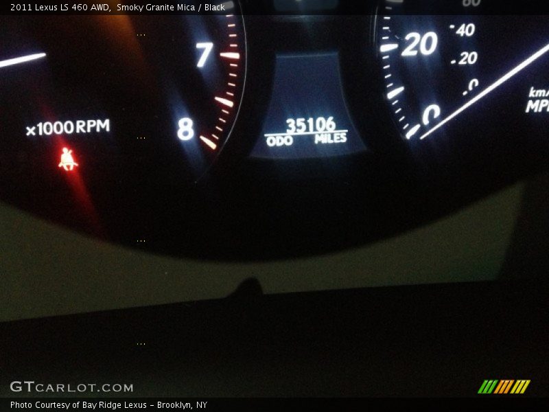 Smoky Granite Mica / Black 2011 Lexus LS 460 AWD