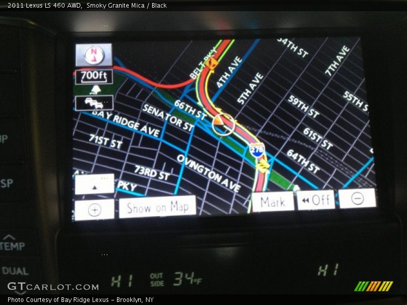 Smoky Granite Mica / Black 2011 Lexus LS 460 AWD