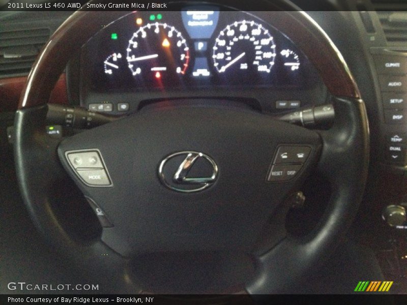 Smoky Granite Mica / Black 2011 Lexus LS 460 AWD