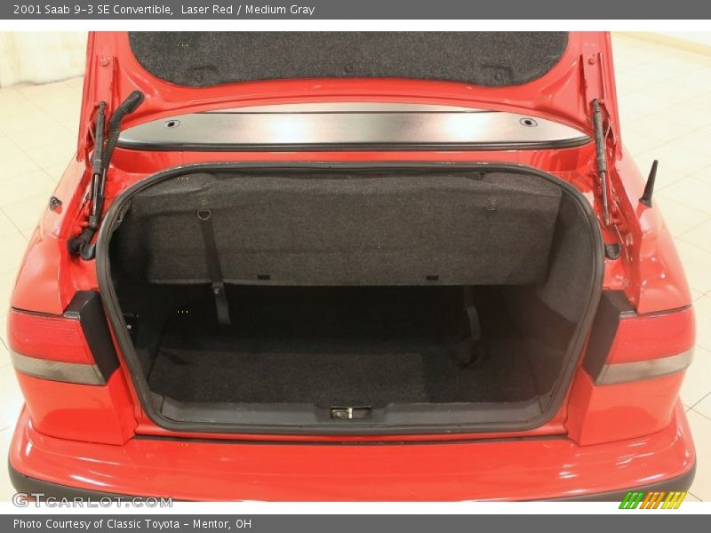 Laser Red / Medium Gray 2001 Saab 9-3 SE Convertible