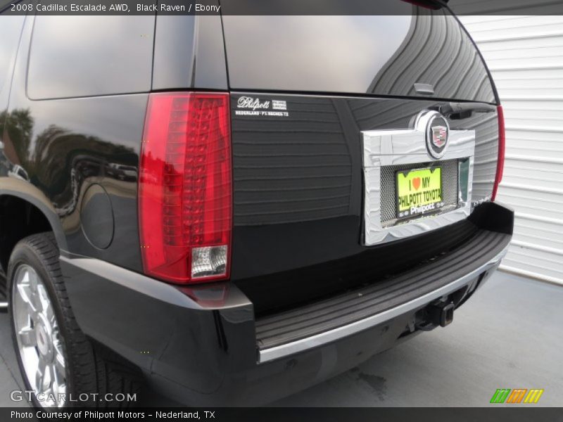 Black Raven / Ebony 2008 Cadillac Escalade AWD