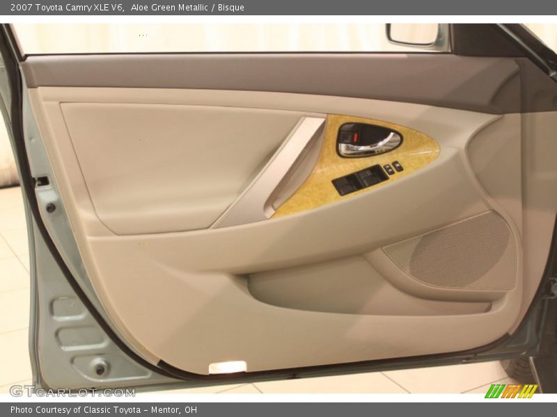 Aloe Green Metallic / Bisque 2007 Toyota Camry XLE V6