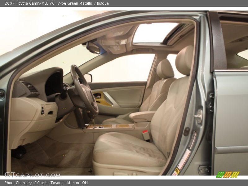 Aloe Green Metallic / Bisque 2007 Toyota Camry XLE V6