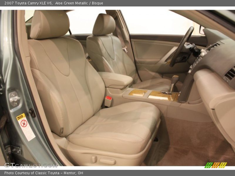 Aloe Green Metallic / Bisque 2007 Toyota Camry XLE V6