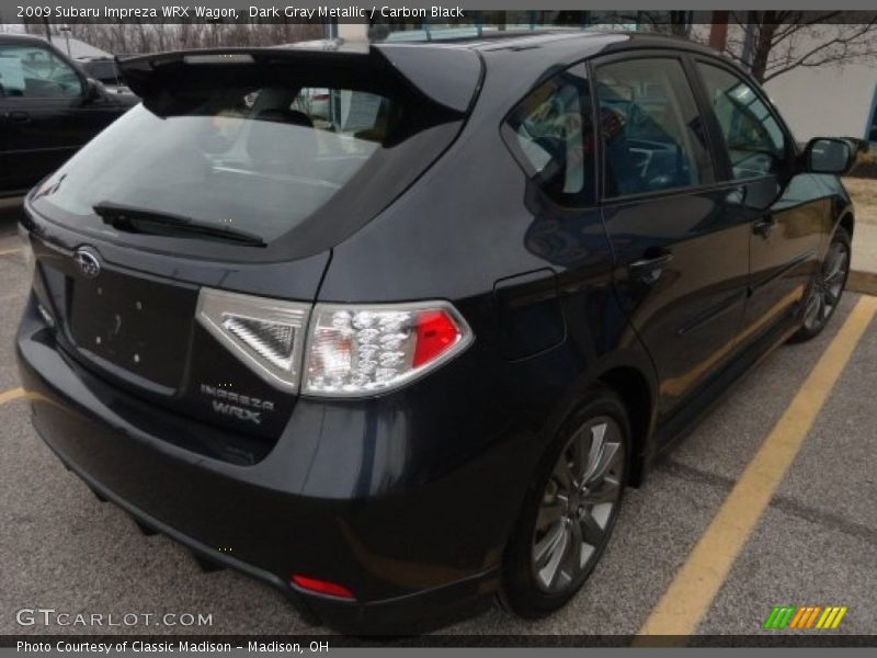 Dark Gray Metallic / Carbon Black 2009 Subaru Impreza WRX Wagon