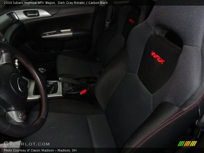 Dark Gray Metallic / Carbon Black 2009 Subaru Impreza WRX Wagon