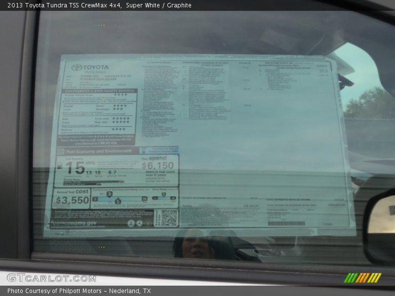 Super White / Graphite 2013 Toyota Tundra TSS CrewMax 4x4