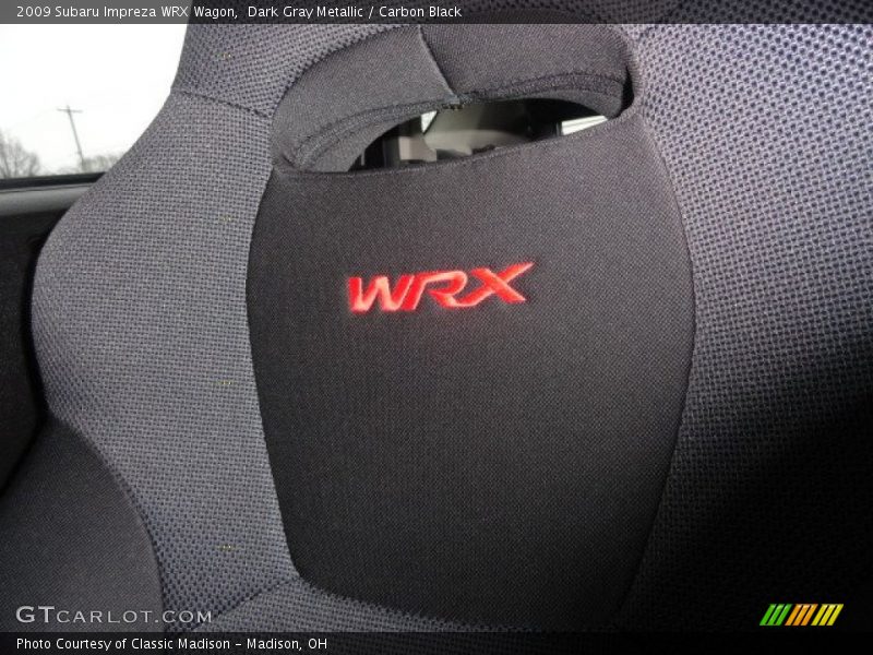 Dark Gray Metallic / Carbon Black 2009 Subaru Impreza WRX Wagon