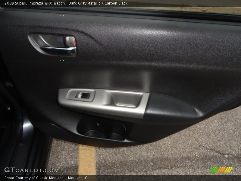 Dark Gray Metallic / Carbon Black 2009 Subaru Impreza WRX Wagon