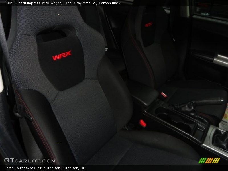 Dark Gray Metallic / Carbon Black 2009 Subaru Impreza WRX Wagon