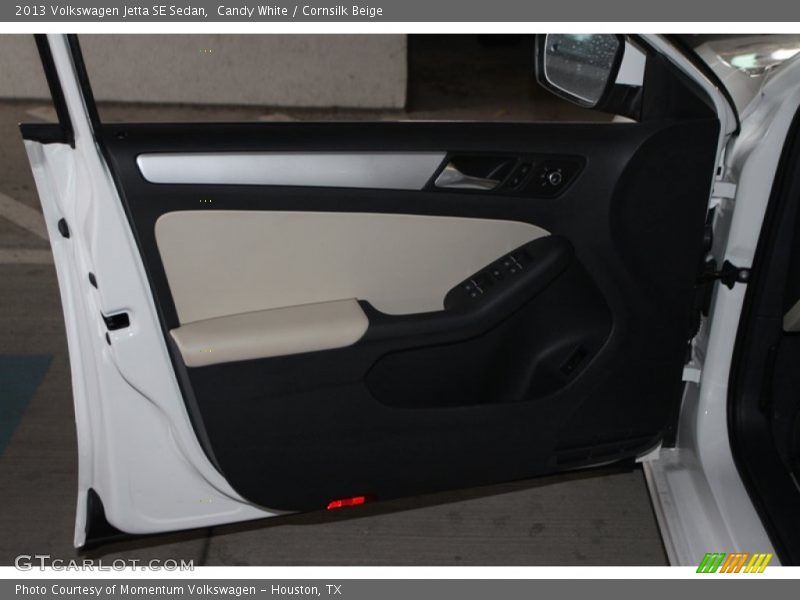 Candy White / Cornsilk Beige 2013 Volkswagen Jetta SE Sedan