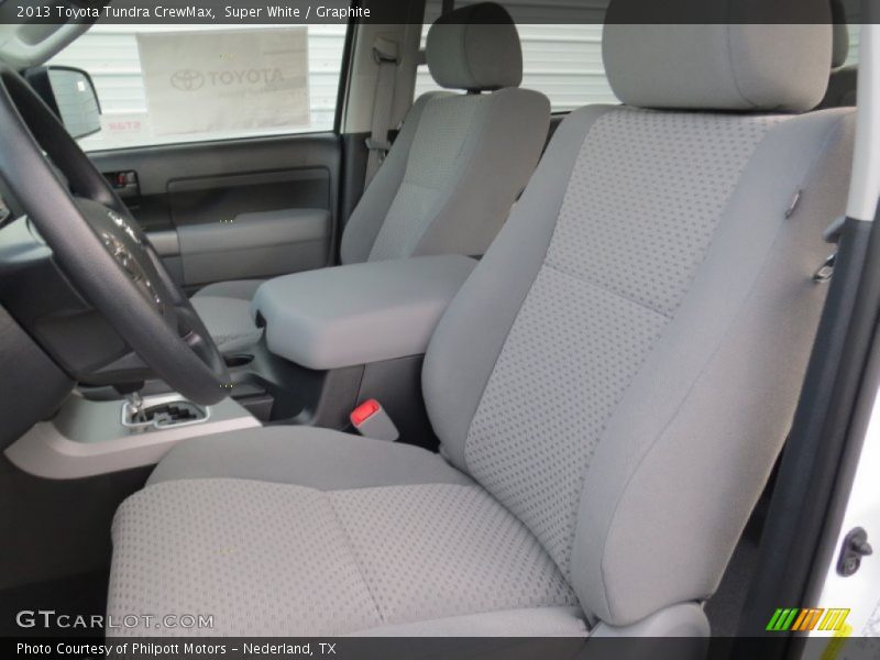 Super White / Graphite 2013 Toyota Tundra CrewMax