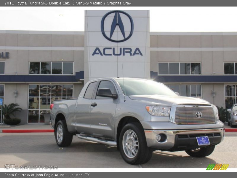Silver Sky Metallic / Graphite Gray 2011 Toyota Tundra SR5 Double Cab