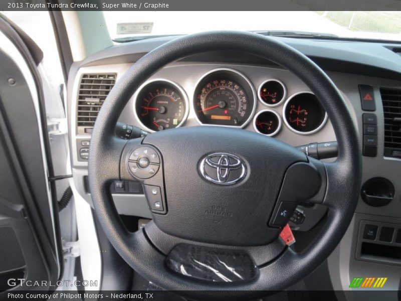 Super White / Graphite 2013 Toyota Tundra CrewMax