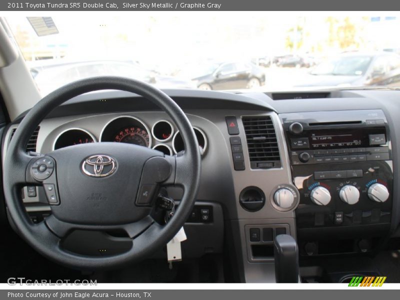 Silver Sky Metallic / Graphite Gray 2011 Toyota Tundra SR5 Double Cab
