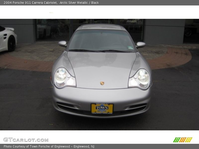 Arctic Silver Metallic / Black 2004 Porsche 911 Carrera Cabriolet