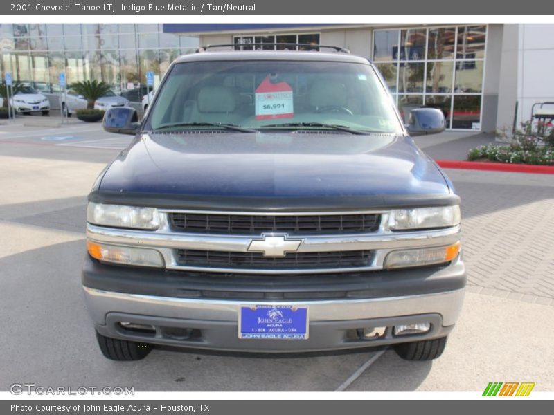 Indigo Blue Metallic / Tan/Neutral 2001 Chevrolet Tahoe LT