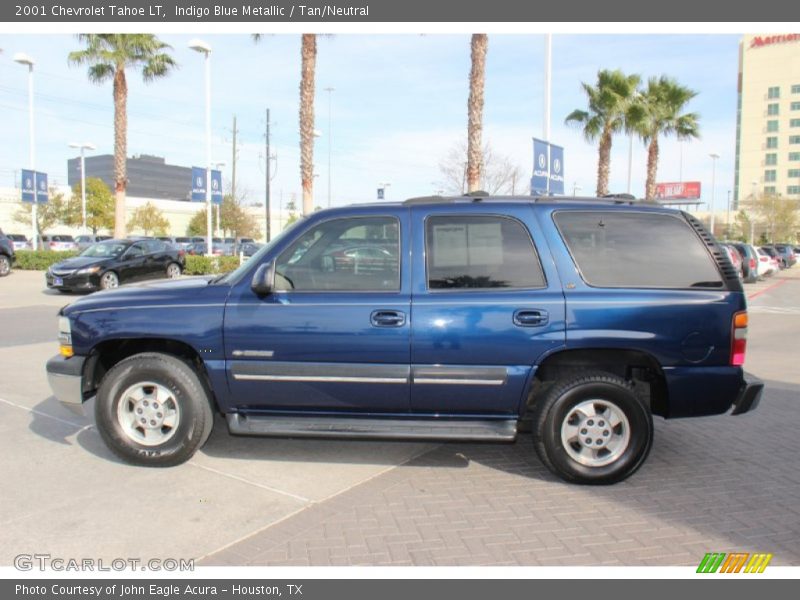 Indigo Blue Metallic / Tan/Neutral 2001 Chevrolet Tahoe LT