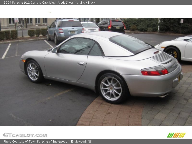 Arctic Silver Metallic / Black 2004 Porsche 911 Carrera Cabriolet