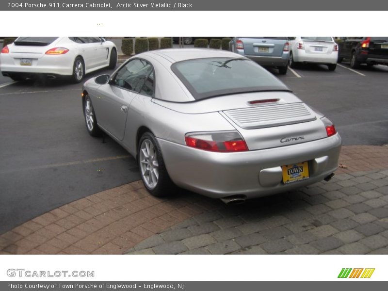 Arctic Silver Metallic / Black 2004 Porsche 911 Carrera Cabriolet