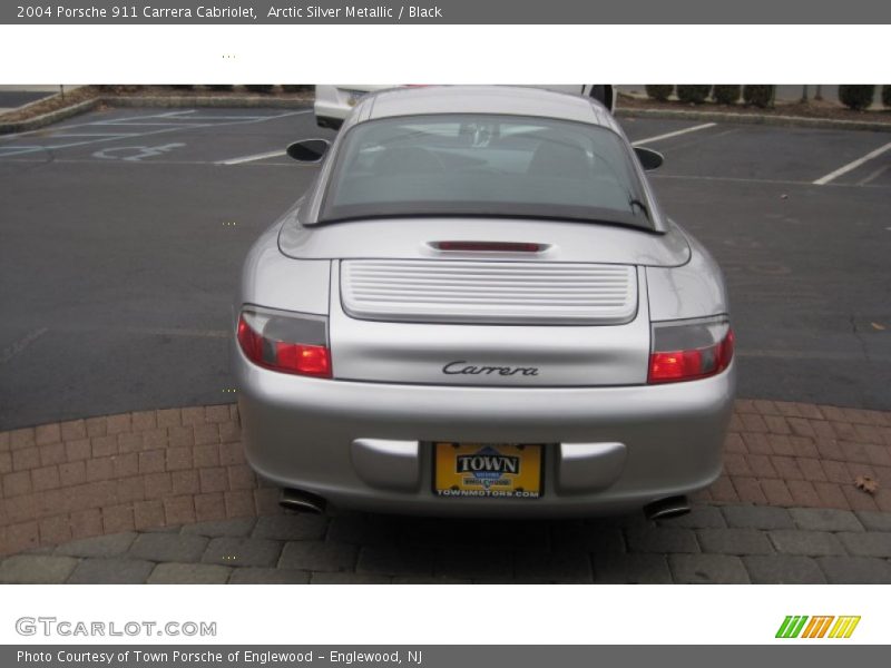 Arctic Silver Metallic / Black 2004 Porsche 911 Carrera Cabriolet