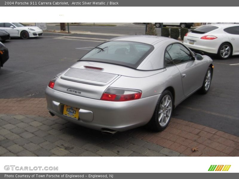 Arctic Silver Metallic / Black 2004 Porsche 911 Carrera Cabriolet