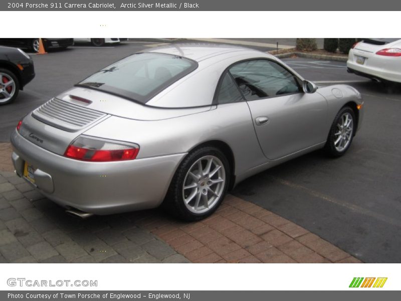 Arctic Silver Metallic / Black 2004 Porsche 911 Carrera Cabriolet