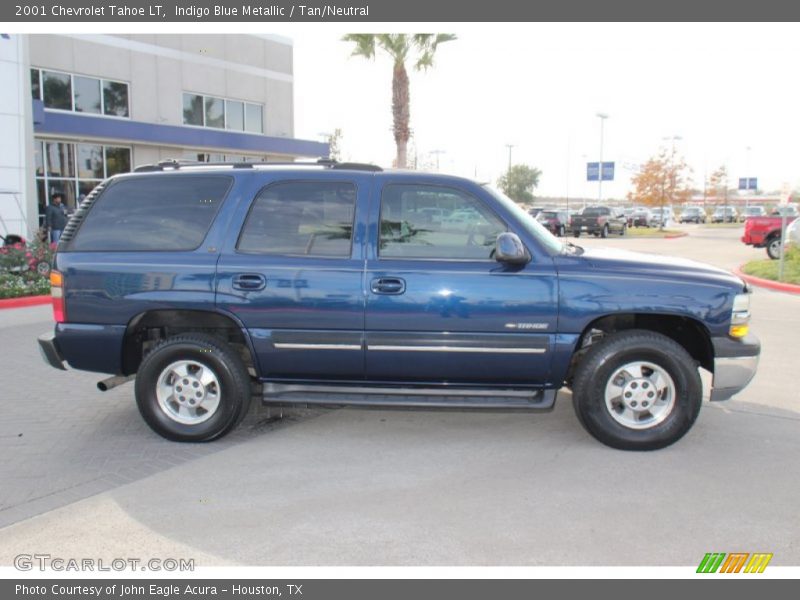 Indigo Blue Metallic / Tan/Neutral 2001 Chevrolet Tahoe LT