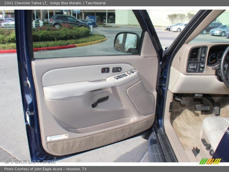 Indigo Blue Metallic / Tan/Neutral 2001 Chevrolet Tahoe LT