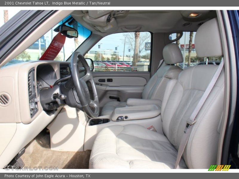 Indigo Blue Metallic / Tan/Neutral 2001 Chevrolet Tahoe LT