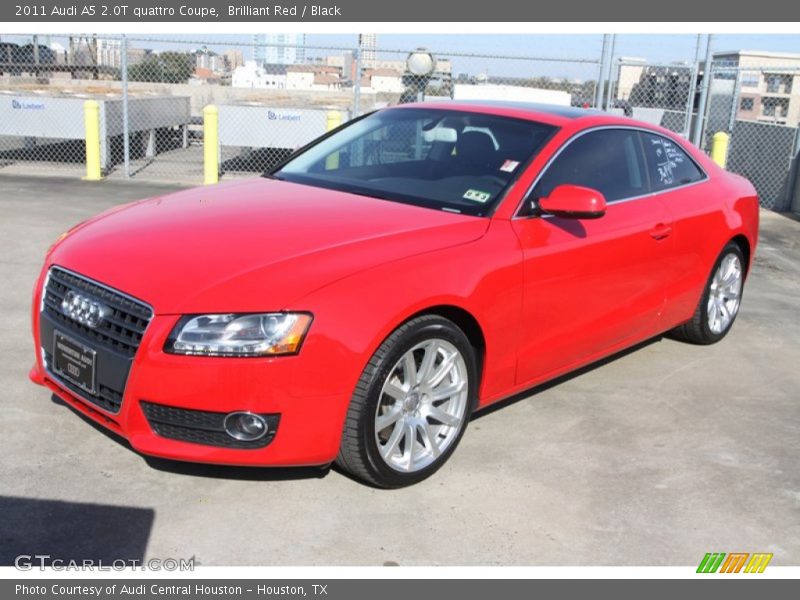 Brilliant Red / Black 2011 Audi A5 2.0T quattro Coupe