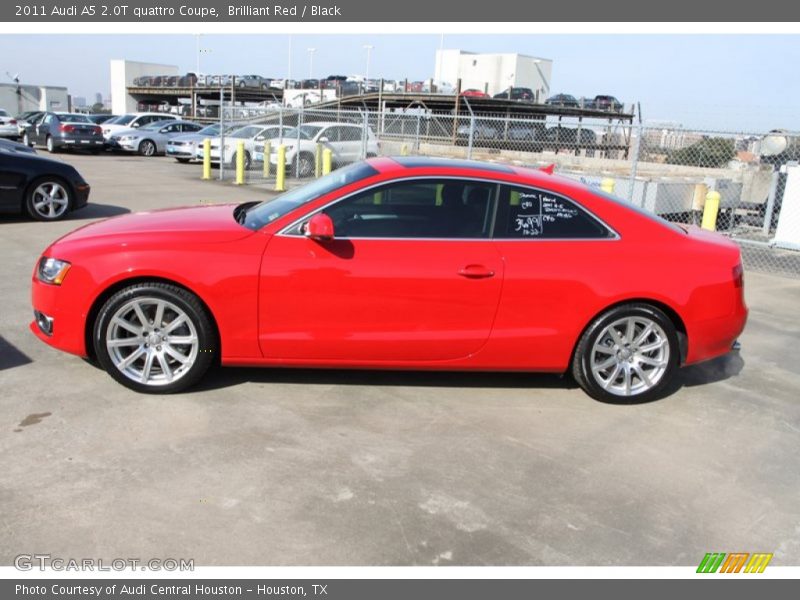 Brilliant Red / Black 2011 Audi A5 2.0T quattro Coupe