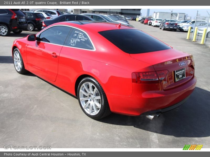 Brilliant Red / Black 2011 Audi A5 2.0T quattro Coupe