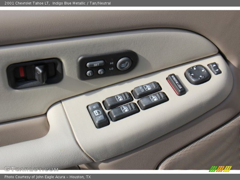 Indigo Blue Metallic / Tan/Neutral 2001 Chevrolet Tahoe LT