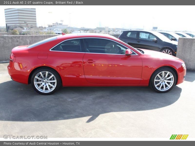 Brilliant Red / Black 2011 Audi A5 2.0T quattro Coupe