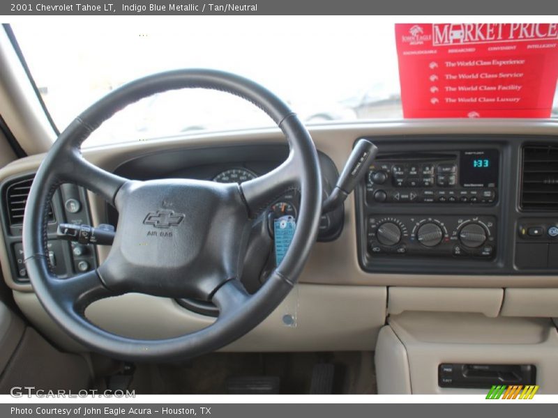Indigo Blue Metallic / Tan/Neutral 2001 Chevrolet Tahoe LT