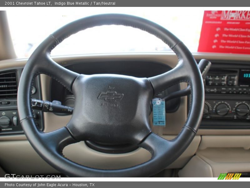 Indigo Blue Metallic / Tan/Neutral 2001 Chevrolet Tahoe LT