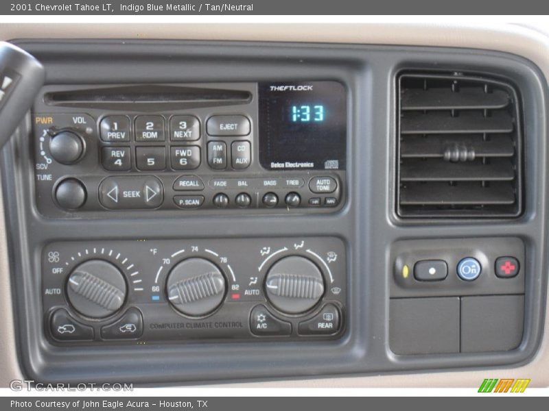 Indigo Blue Metallic / Tan/Neutral 2001 Chevrolet Tahoe LT