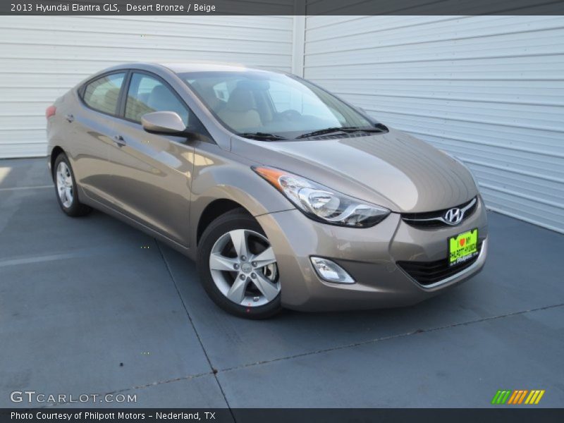 Desert Bronze / Beige 2013 Hyundai Elantra GLS