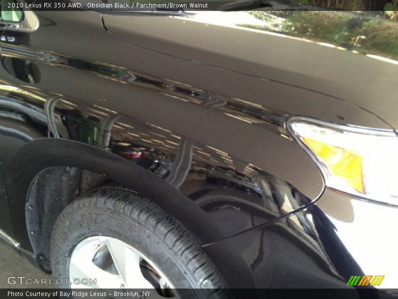 Obsidian Black / Parchment/Brown Walnut 2010 Lexus RX 350 AWD